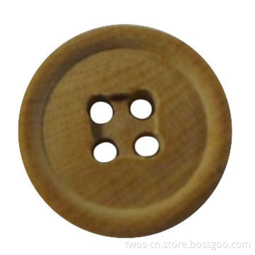 Wooden Button, Natural Wood Color, Perfect in Craft
